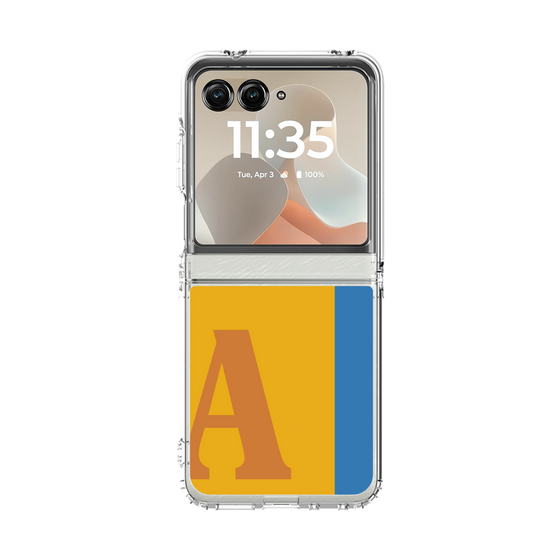クリアケース［ オリジナル - initial color line - A orange ］
