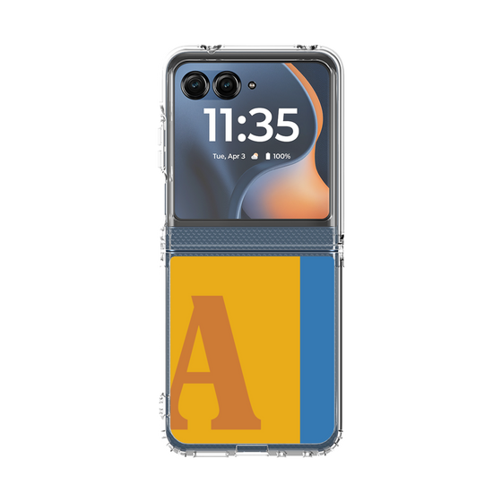 クリアケース［ オリジナル - initial color line - A orange ］
