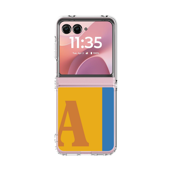 クリアケース［ オリジナル - initial color line - A orange ］