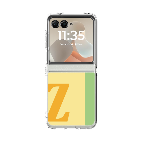 クリアケース［ オリジナル - initial color line - Z yellow ］