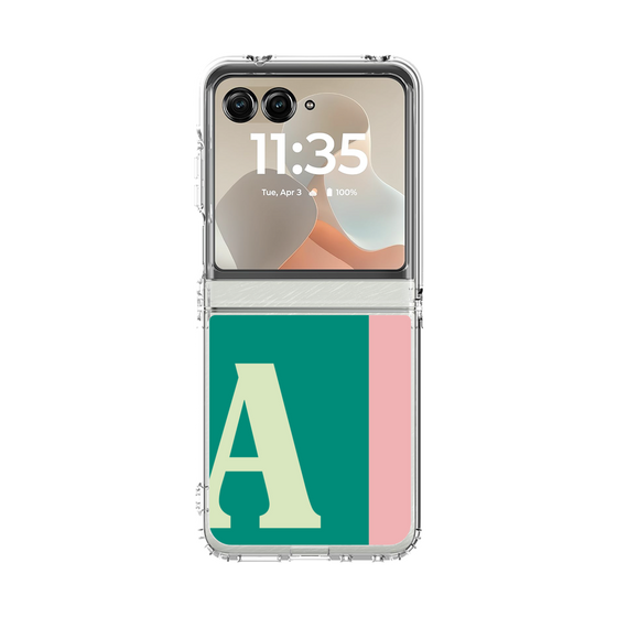 クリアケース［ オリジナル - initial color line - A green ］