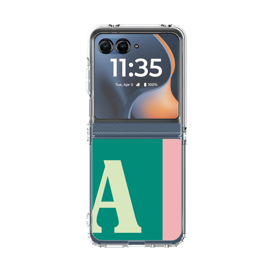 クリアケース［ オリジナル - initial color line - A green ］