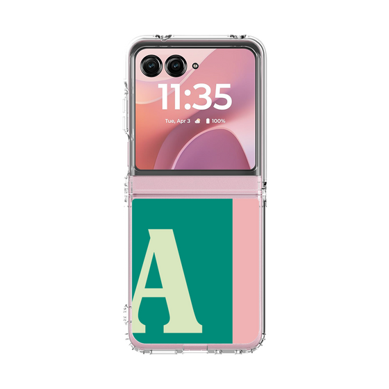 クリアケース［ オリジナル - initial color line - A green ］