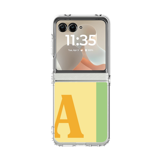 クリアケース［ オリジナル - initial color line - A yellow ］