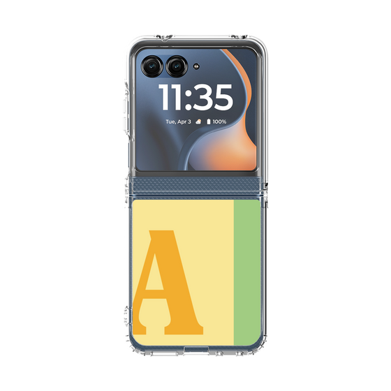 クリアケース［ オリジナル - initial color line - A yellow ］