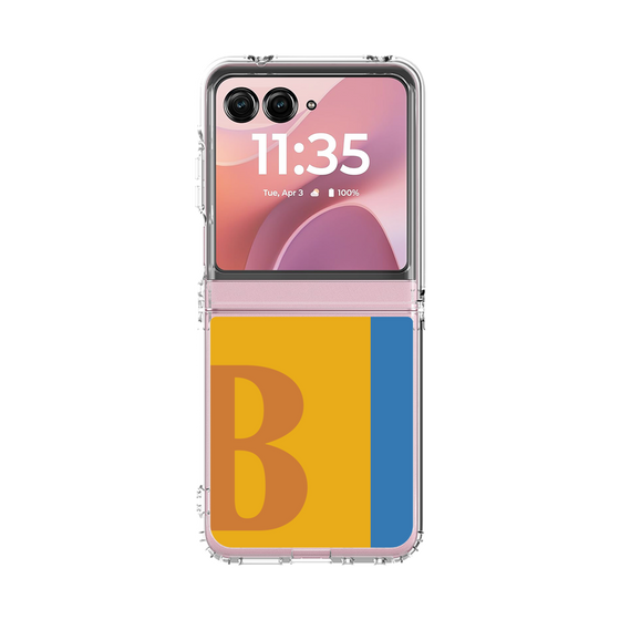 クリアケース［ オリジナル - initial color line - B orange ］