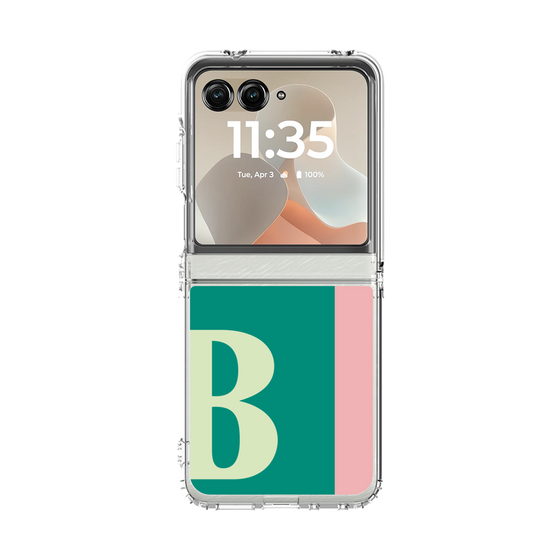クリアケース［ オリジナル - initial color line - B green ］