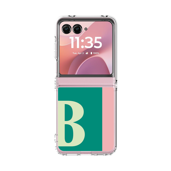 クリアケース［ オリジナル - initial color line - B green ］
