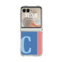 クリアケース［ オリジナル - initial color line - C blue ］