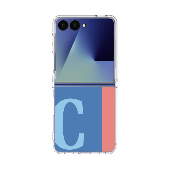 クリアケース［ オリジナル - initial color line - C blue ］