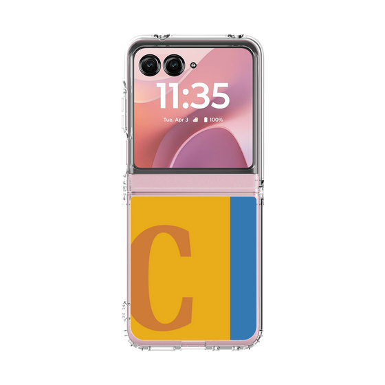 クリアケース［ オリジナル - initial color line - C orange ］