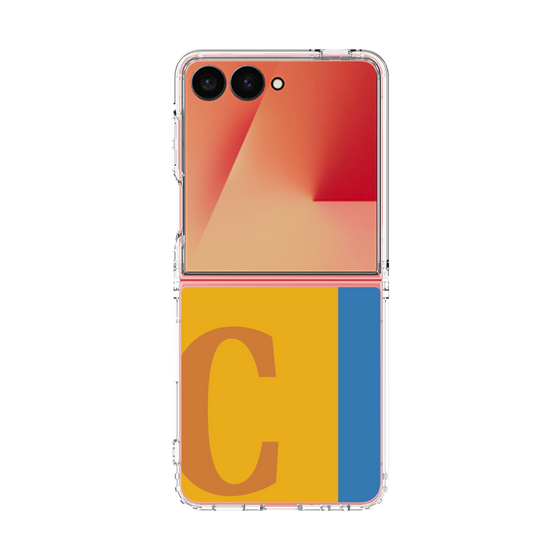 クリアケース［ オリジナル - initial color line - C orange ］