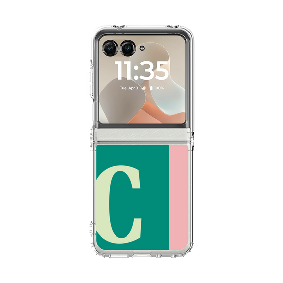 クリアケース［ オリジナル - initial color line - C green ］