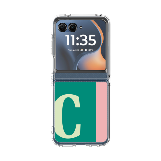 クリアケース［ オリジナル - initial color line - C green ］