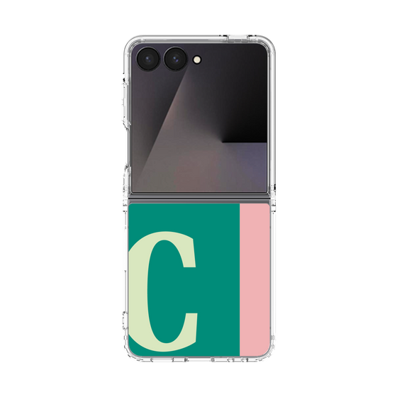 クリアケース［ オリジナル - initial color line - C green ］