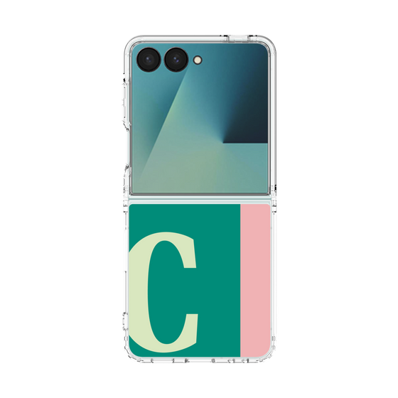 クリアケース［ オリジナル - initial color line - C green ］