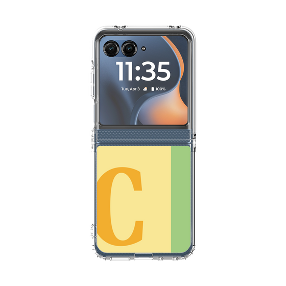 クリアケース［ オリジナル - initial color line - C yellow ］