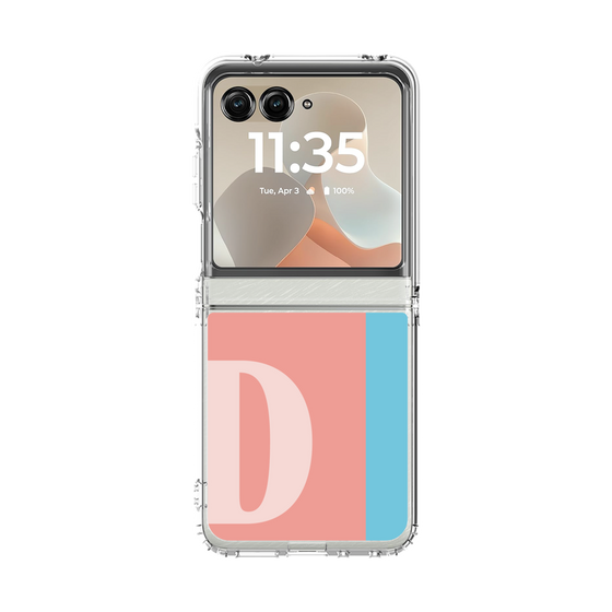クリアケース［ オリジナル - initial color line - D pink ］