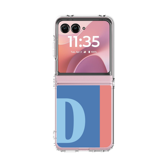 クリアケース［ オリジナル - initial color line - D blue ］