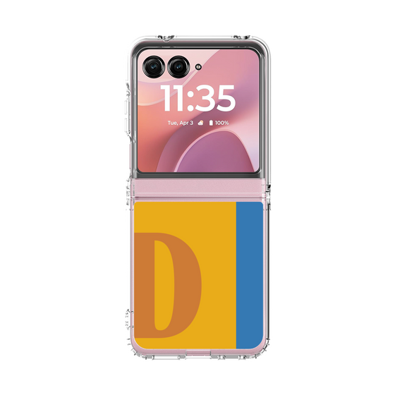 クリアケース［ オリジナル - initial color line - D orange ］