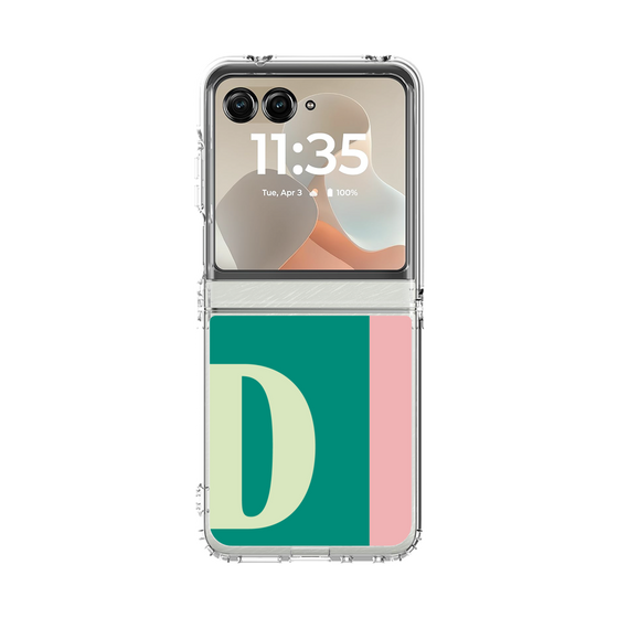 クリアケース［ オリジナル - initial color line - D green ］