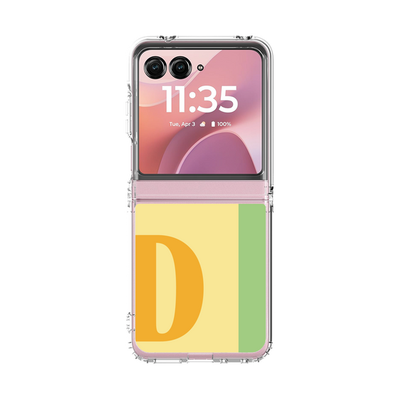クリアケース［ オリジナル - initial color line - D yellow ］