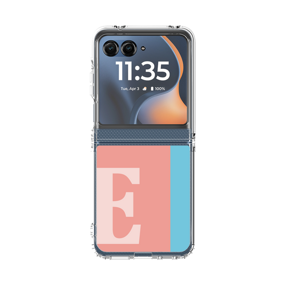 クリアケース［ オリジナル - initial color line - E pink ］
