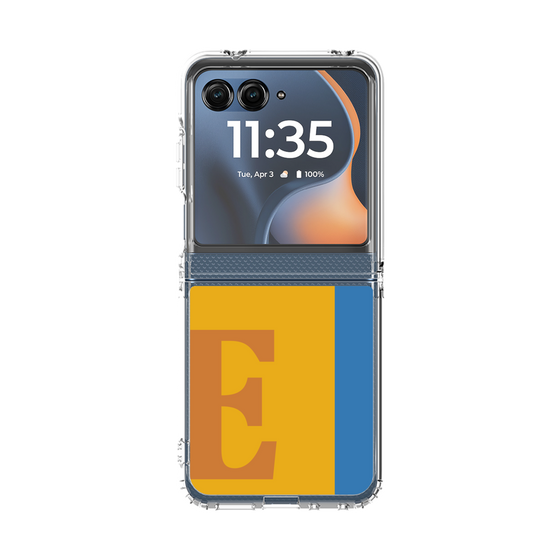 クリアケース［ オリジナル - initial color line - E orange ］