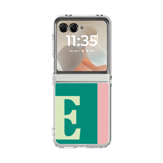 クリアケース［ オリジナル - initial color line - E green ］