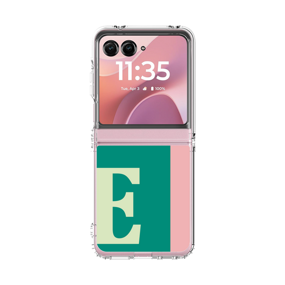 クリアケース［ オリジナル - initial color line - E green ］