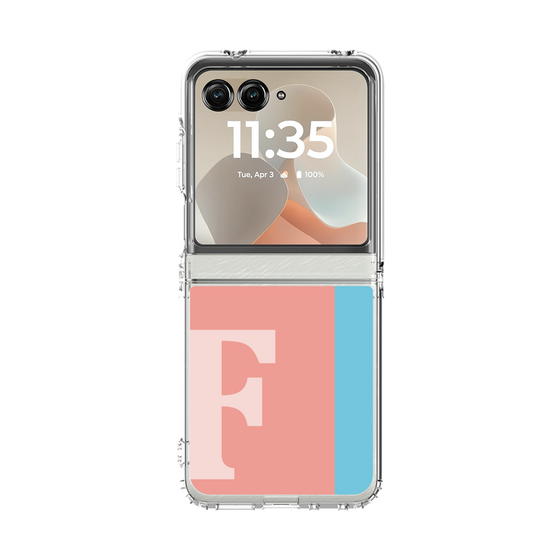クリアケース［ オリジナル - initial color line - F pink ］