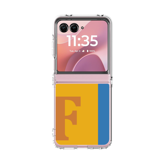 クリアケース［ オリジナル - initial color line - F orange ］