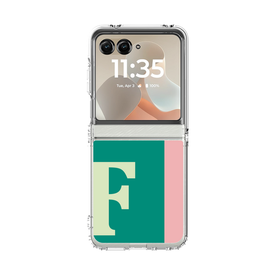 クリアケース［ オリジナル - initial color line - F green ］