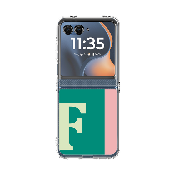 クリアケース［ オリジナル - initial color line - F green ］