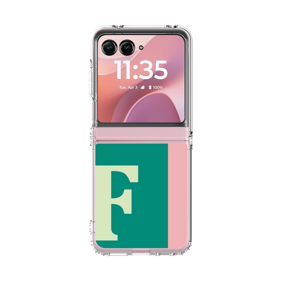クリアケース［ オリジナル - initial color line - F green ］