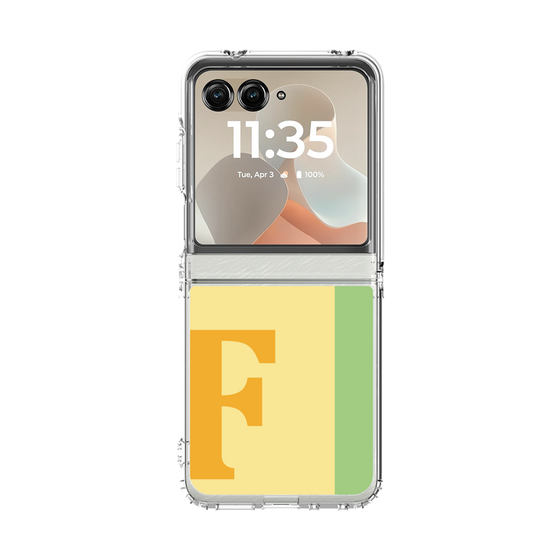 クリアケース［ オリジナル - initial color line - F yellow ］