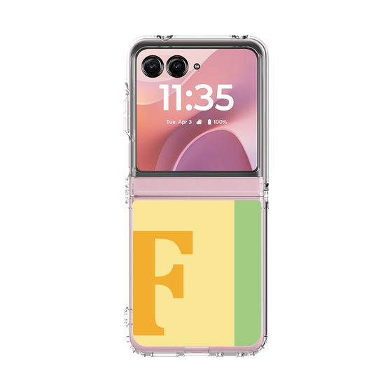 クリアケース［ オリジナル - initial color line - F yellow ］