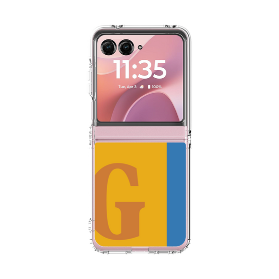 クリアケース［ オリジナル - initial color line - G orange ］