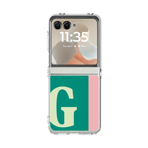 クリアケース［ オリジナル - initial color line - G green ］