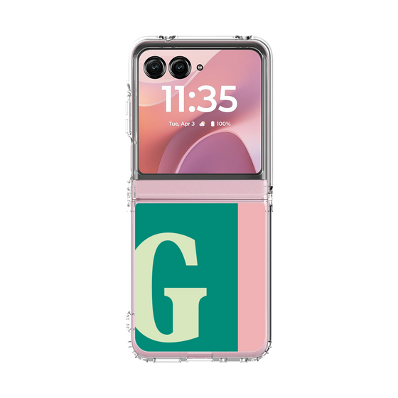 クリアケース［ オリジナル - initial color line - G green ］