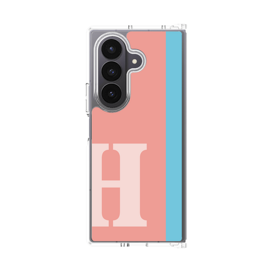 クリアケース［ オリジナル - initial color line - H pink ］