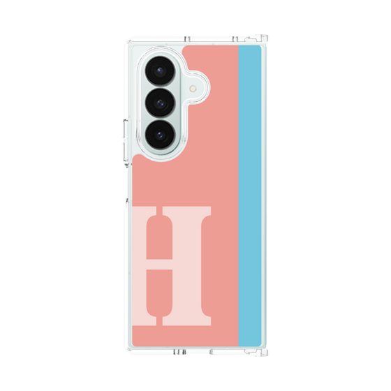クリアケース［ オリジナル - initial color line - H pink ］