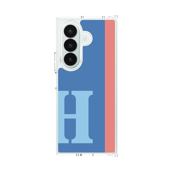 クリアケース［ オリジナル - initial color line - H blue ］