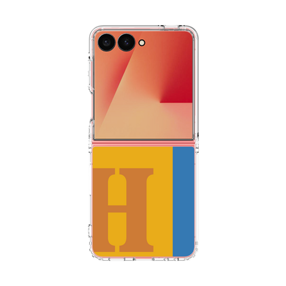 クリアケース［ オリジナル - initial color line - H orange ］