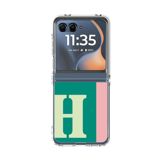 クリアケース［ オリジナル - initial color line - H green ］