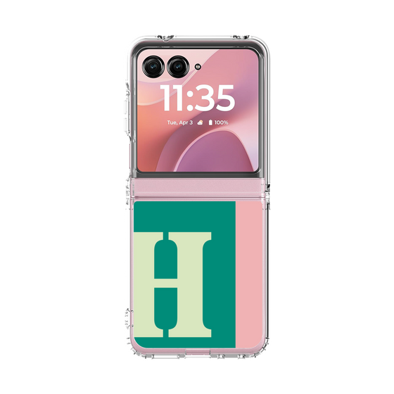 クリアケース［ オリジナル - initial color line - H green ］
