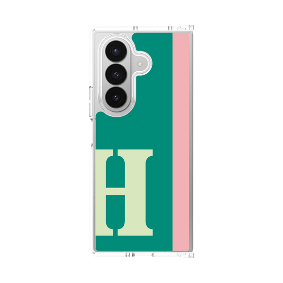 クリアケース［ オリジナル - initial color line - H green ］