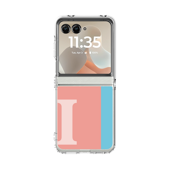クリアケース［ オリジナル - initial color line - I pink ］