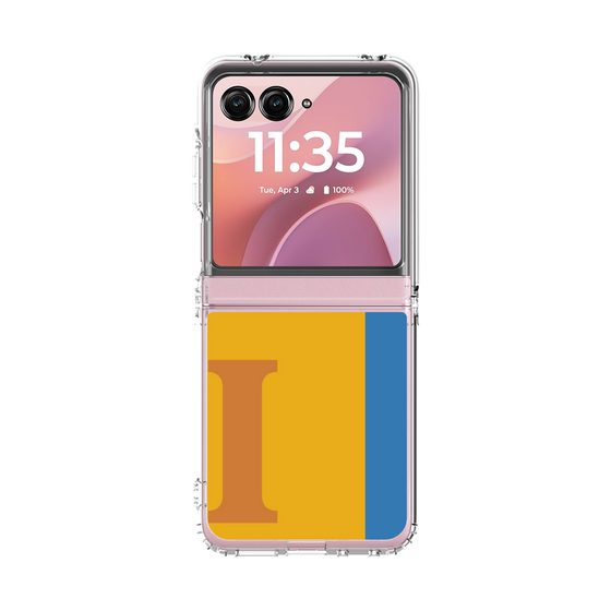 クリアケース［ オリジナル - initial color line - I orange ］
