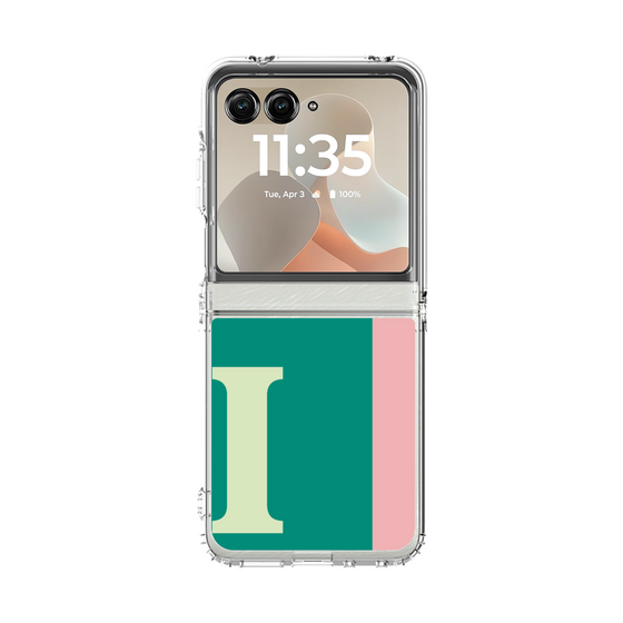 クリアケース［ オリジナル - initial color line - I green ］